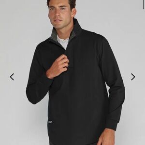 BYLT Basics Elite+ Fairway Drop-Cut Pullover Men's Black Half-Zip Jacket